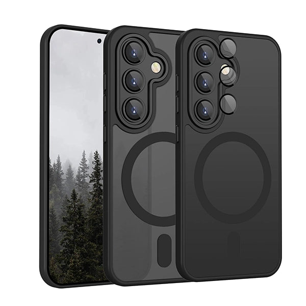 Cover MagSafe in Silicone per Samsung Galaxy S26 nero – OKKO Design